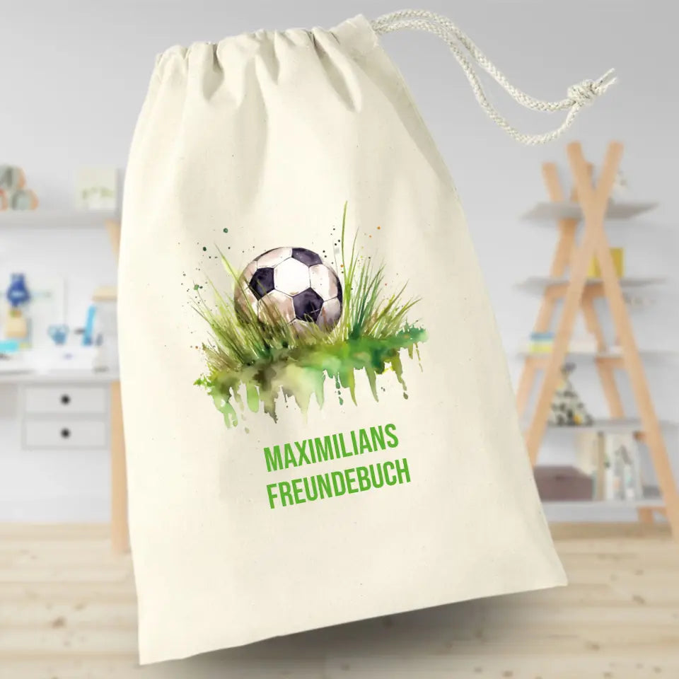 Freundebuchbeutel - Fussball