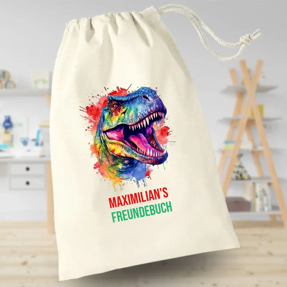 Freundebuchbeutel - T Rex