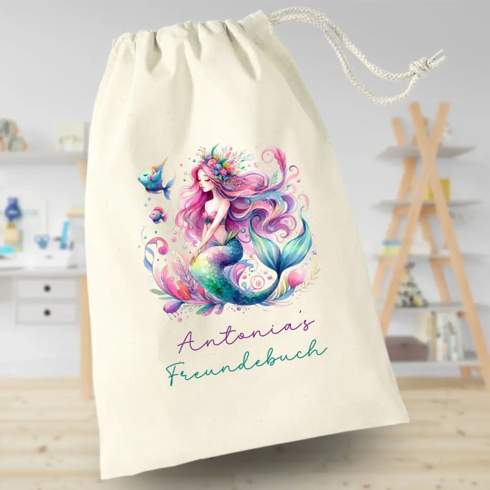 Freundebuchbeutel - Mermaid