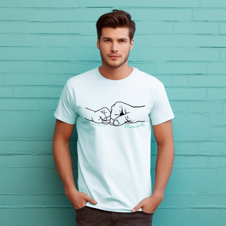 Herrenshirt "Papa und Kind Faust"