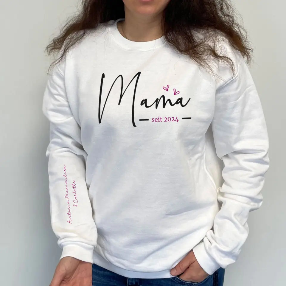Pullover "Mama est. mit Ärmeldruck"