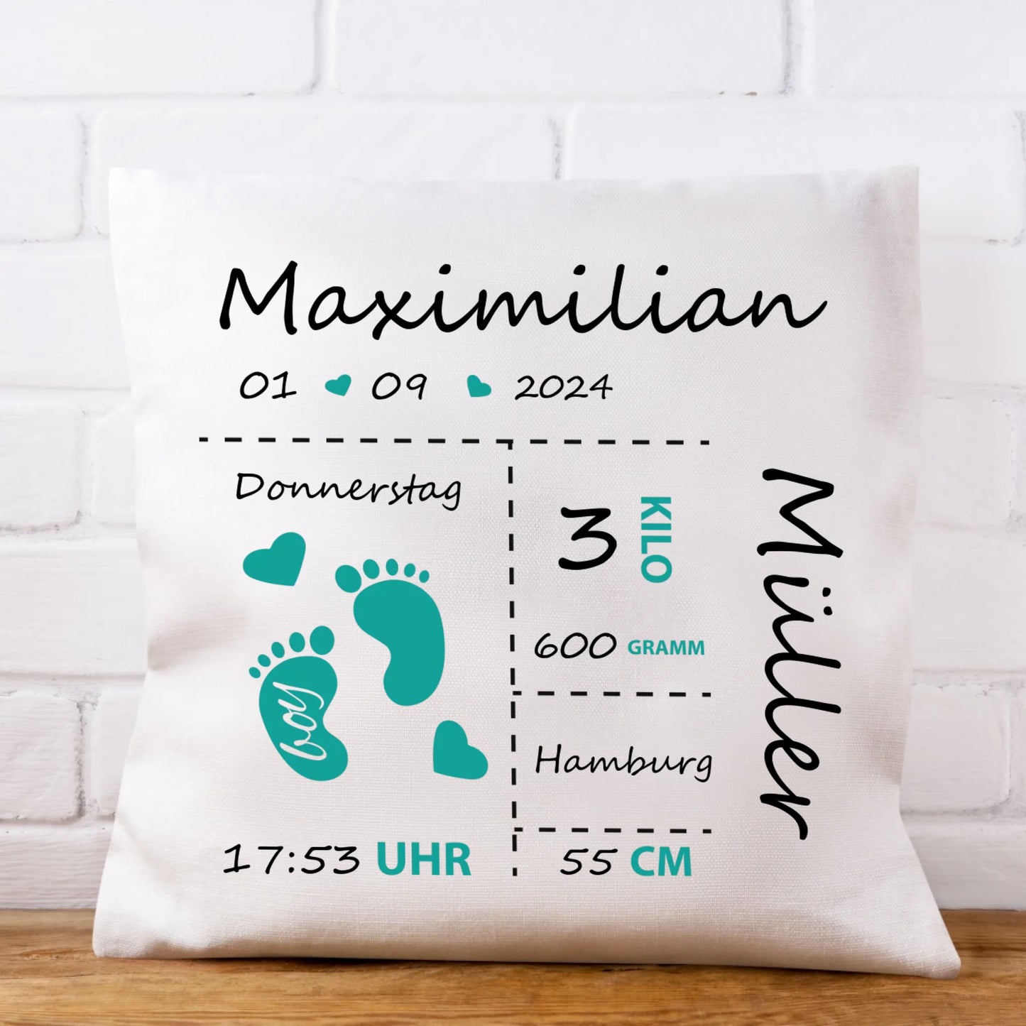 Kissen "Baby Fuss - mint"