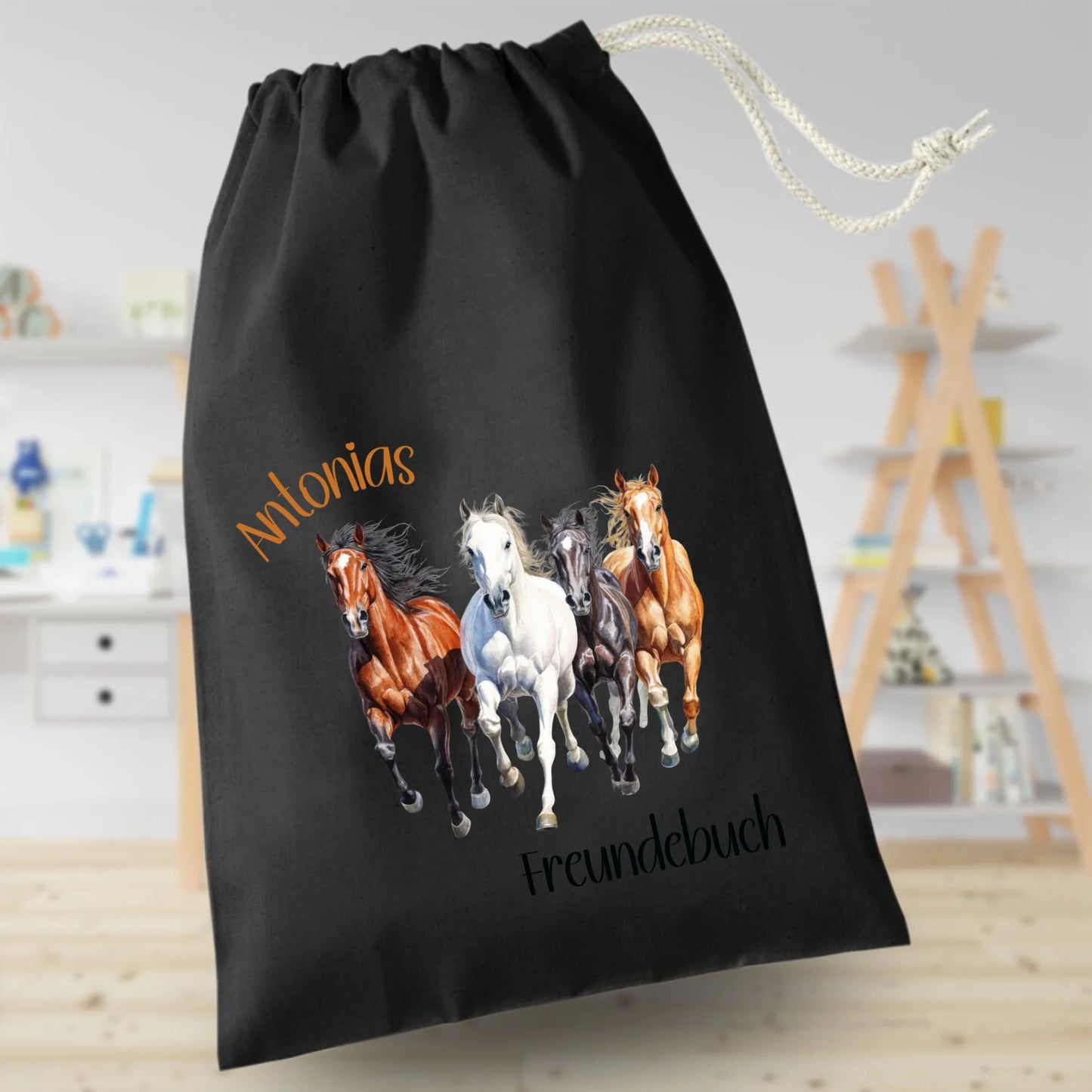 Freundebuchbeutel - "Pferd"