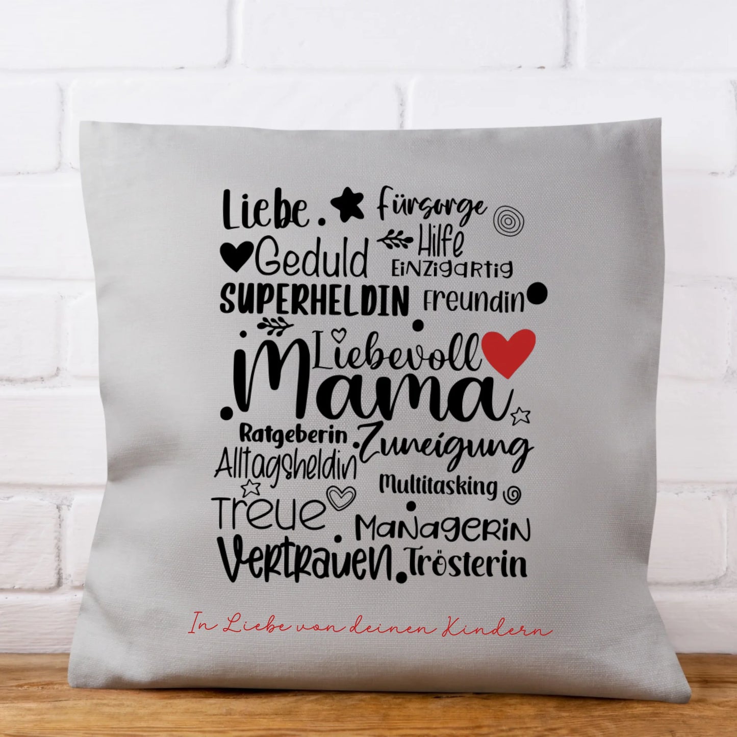 Kissen "Mama, Worte"