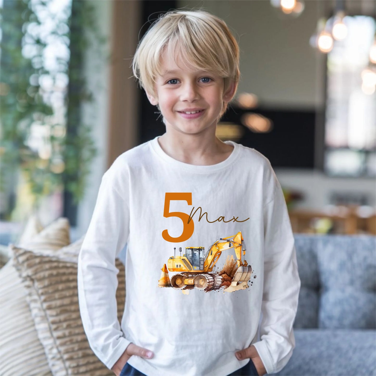 33.Boy White Gildan 18000b Mockup