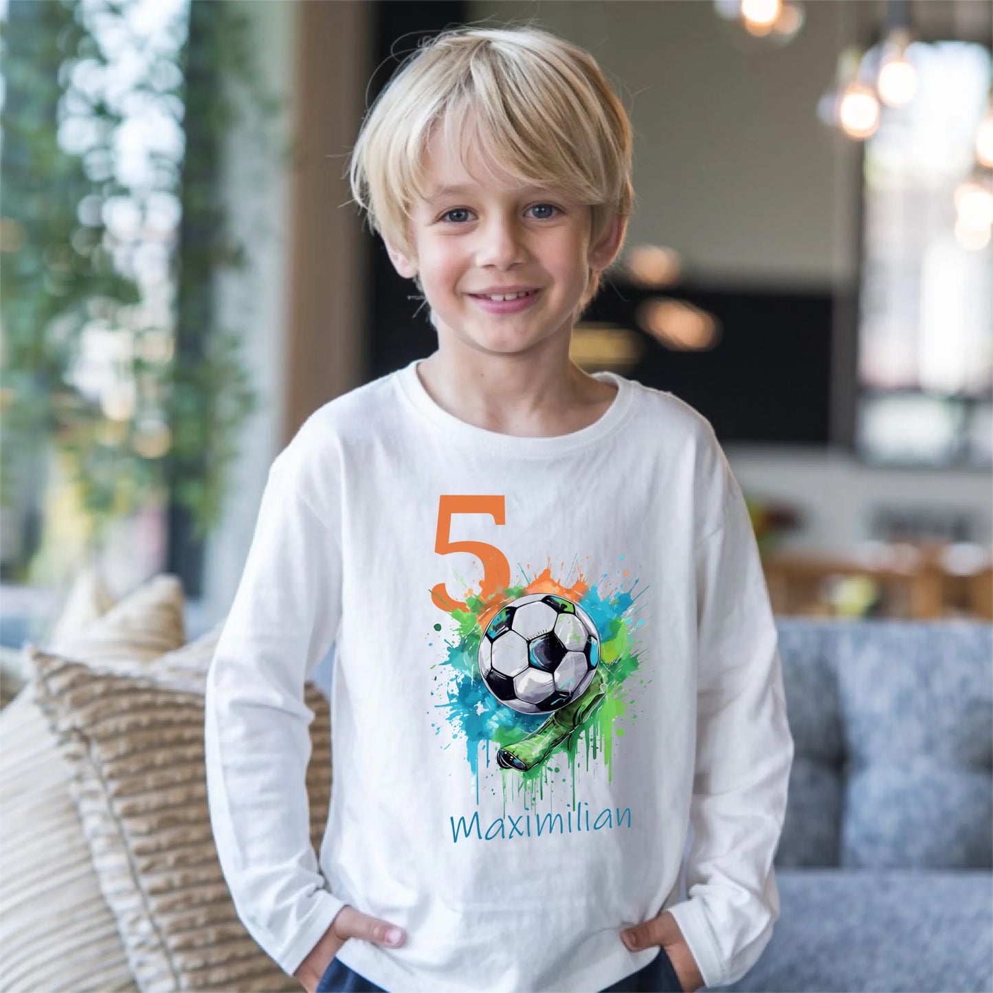 33.Boy White Gildan 18000b Mockup