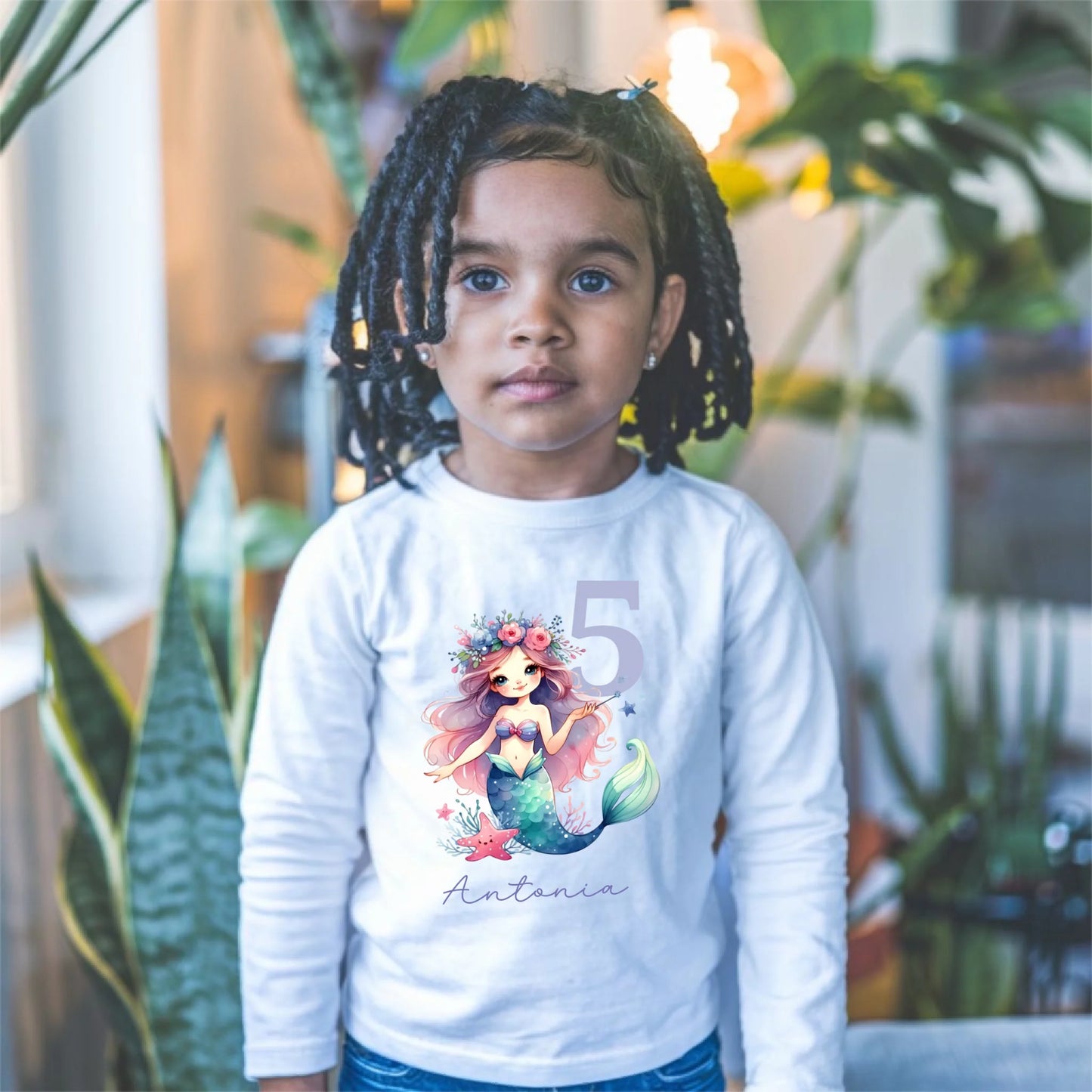 32.Black Girl White Gildan 18000b Mockup