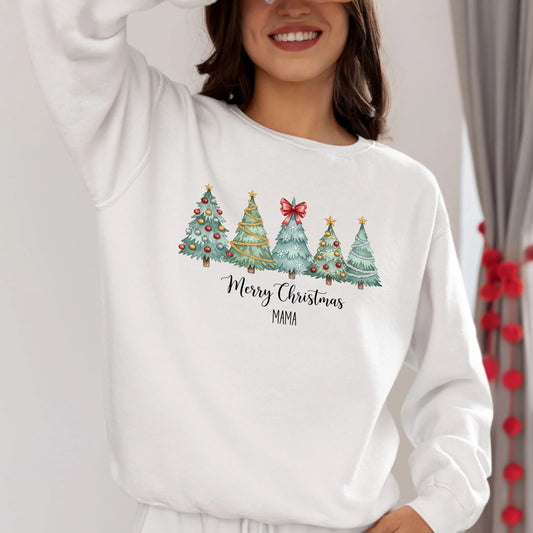 Weihnachten Pullover Familie Tannenbaum