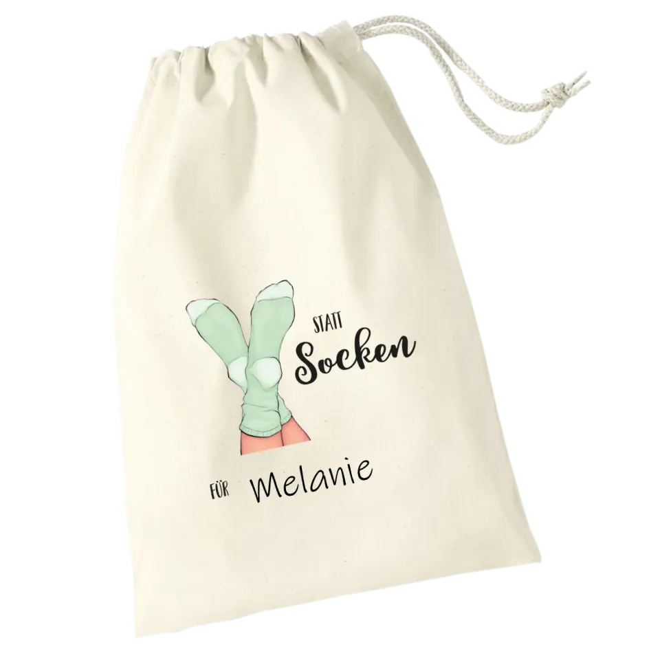 Geschenkbeutel "Statt Socken"