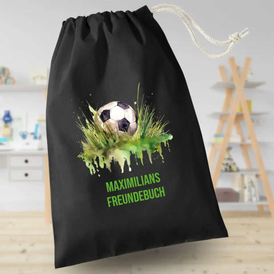 Freundebuchbeutel - Fussball
