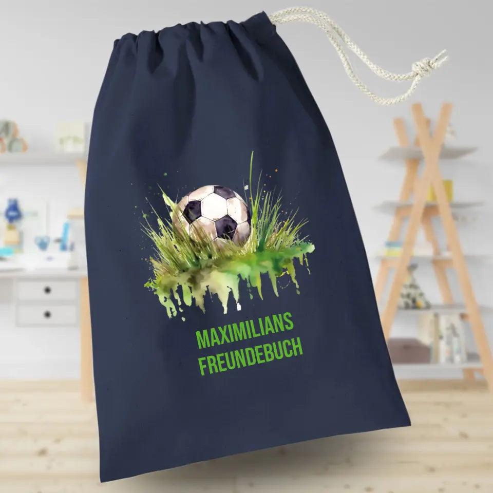 Freundebuchbeutel - Fussball