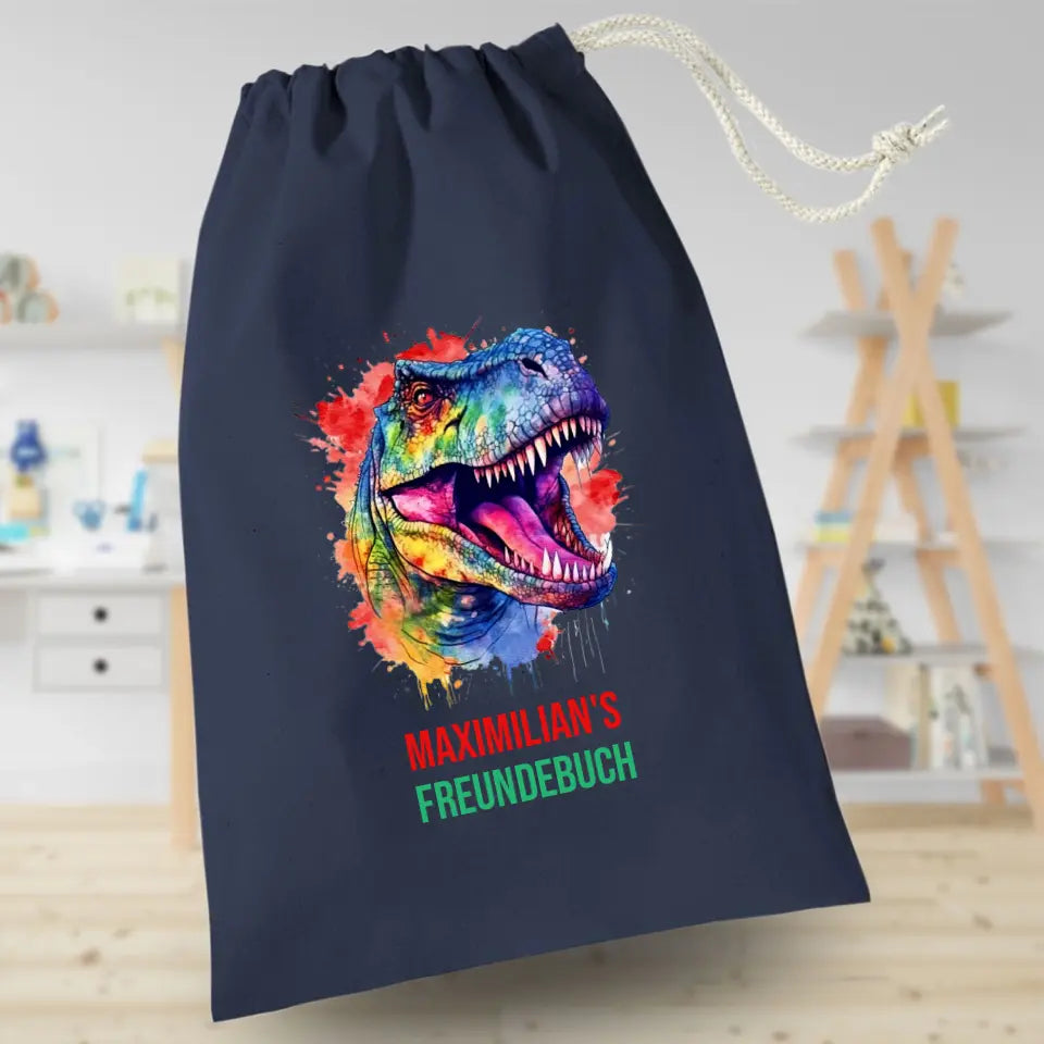 Freundebuchbeutel - T Rex