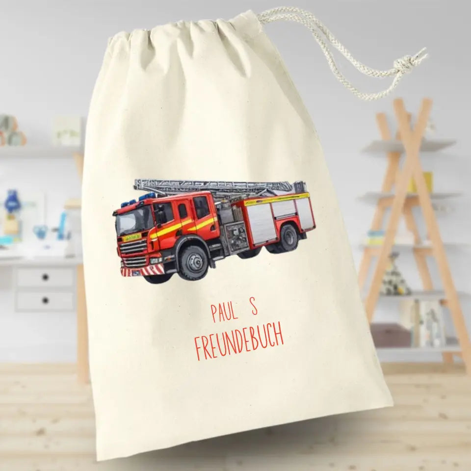 Freundebuchbeutel - Feuerwehr