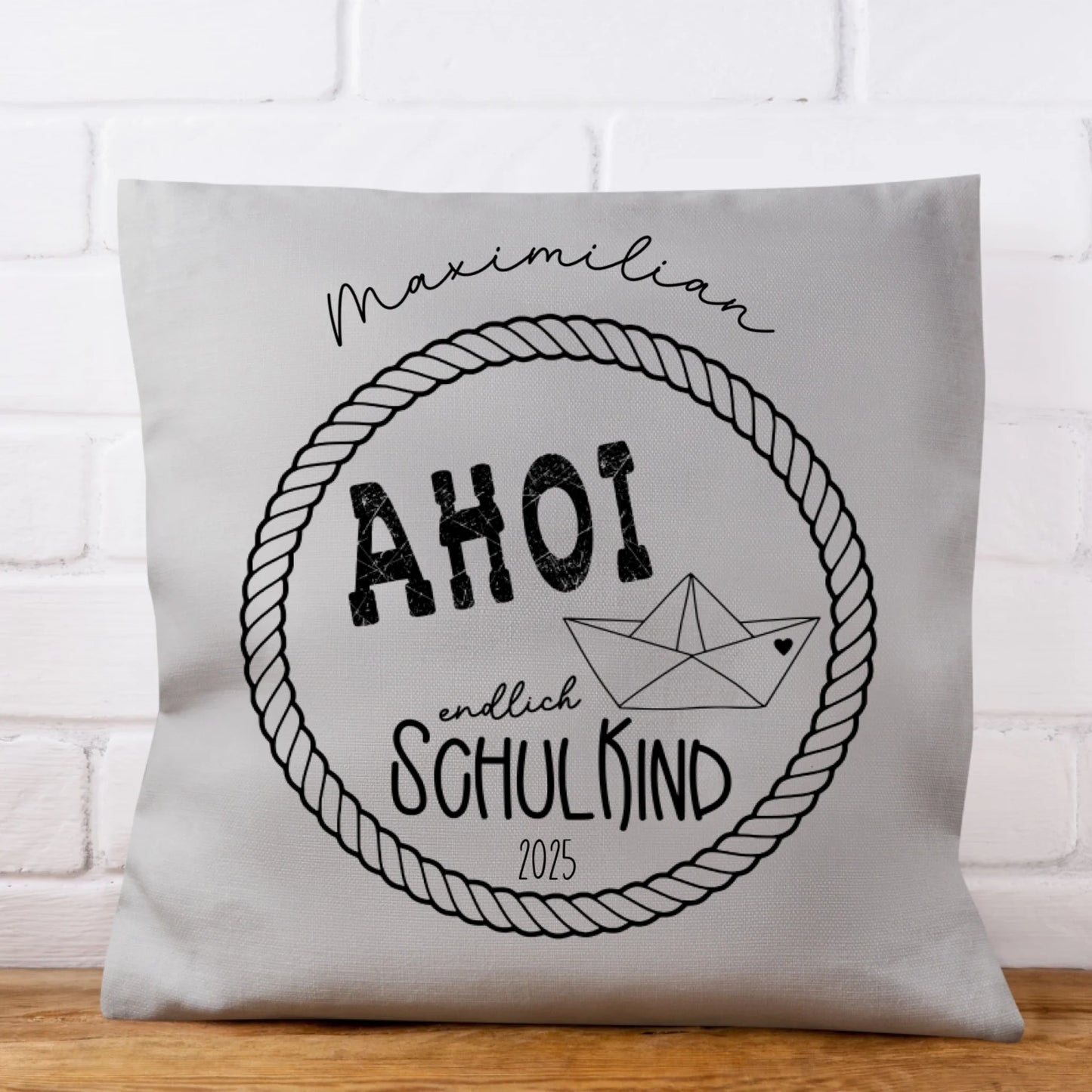 Einschlung Kissen "Schulkind Ahoi"