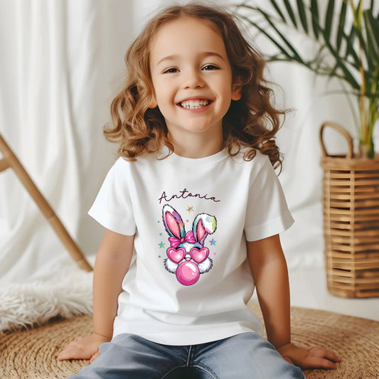 Kinder T-Shirt - Coquette Bunny