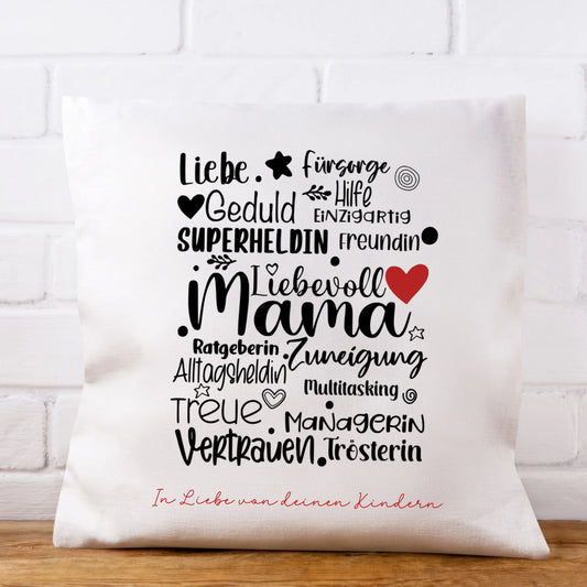 Kissen "Mama, Worte"