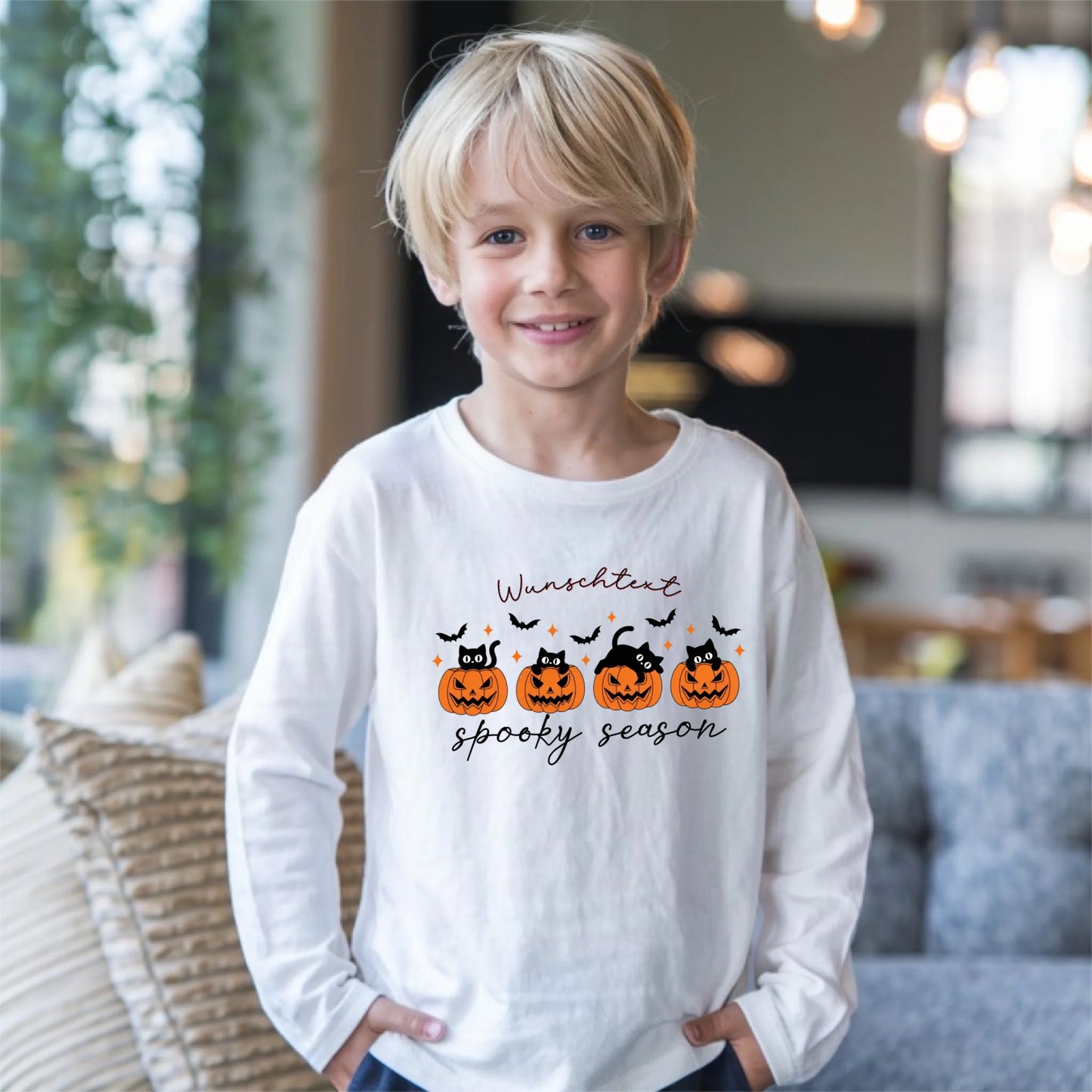 33.Boy White Gildan 18000b Mockup