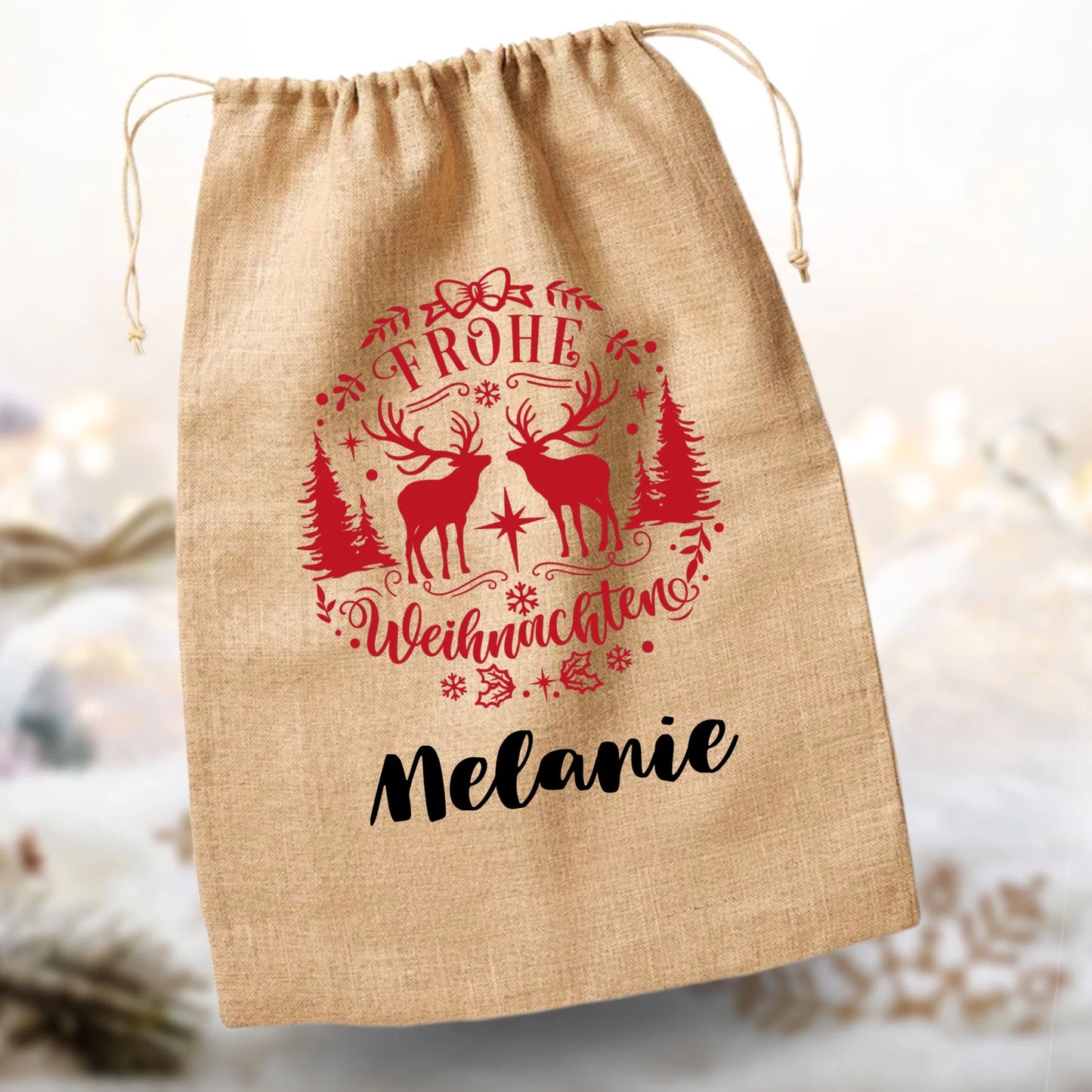 Geschenkbeutel Weihnachten "Frohe Weihnachten"