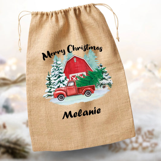 Weihnachten Geschenkbeutel "Truck"