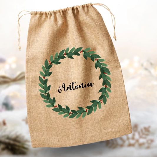 Weihnachten Geschenkbeutel "Kranz"