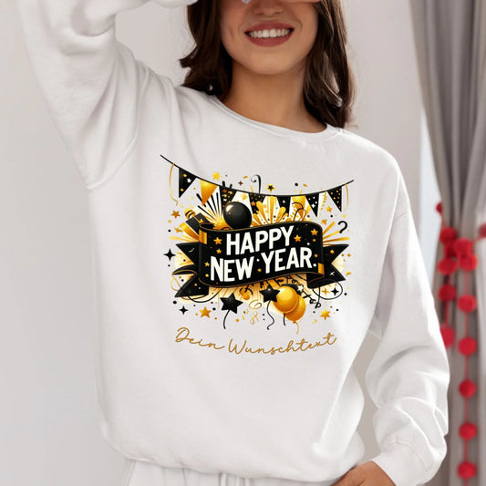 Silvester Pullover Damen "Happy New Year"