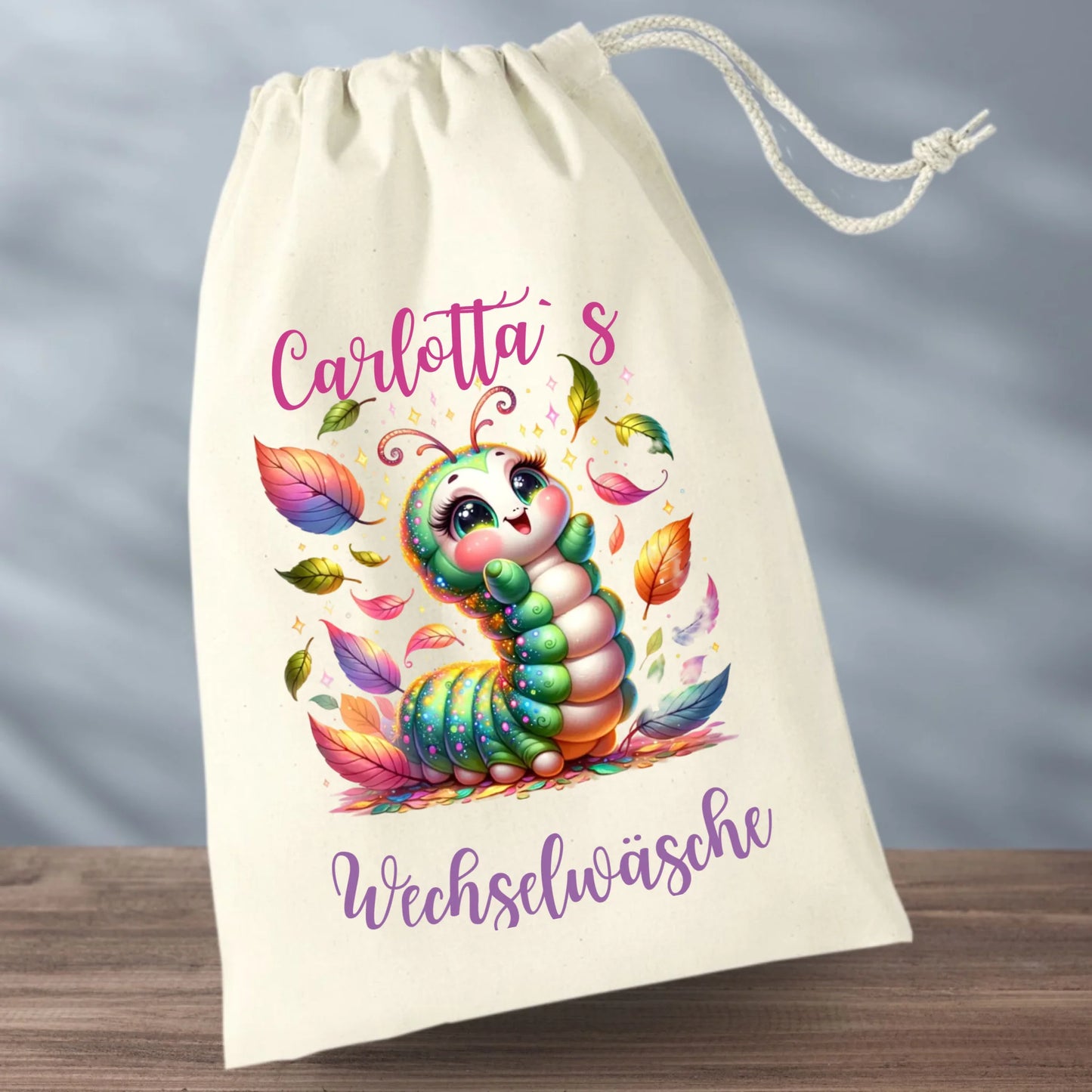 Beutel Wechselwäsche - Raupe