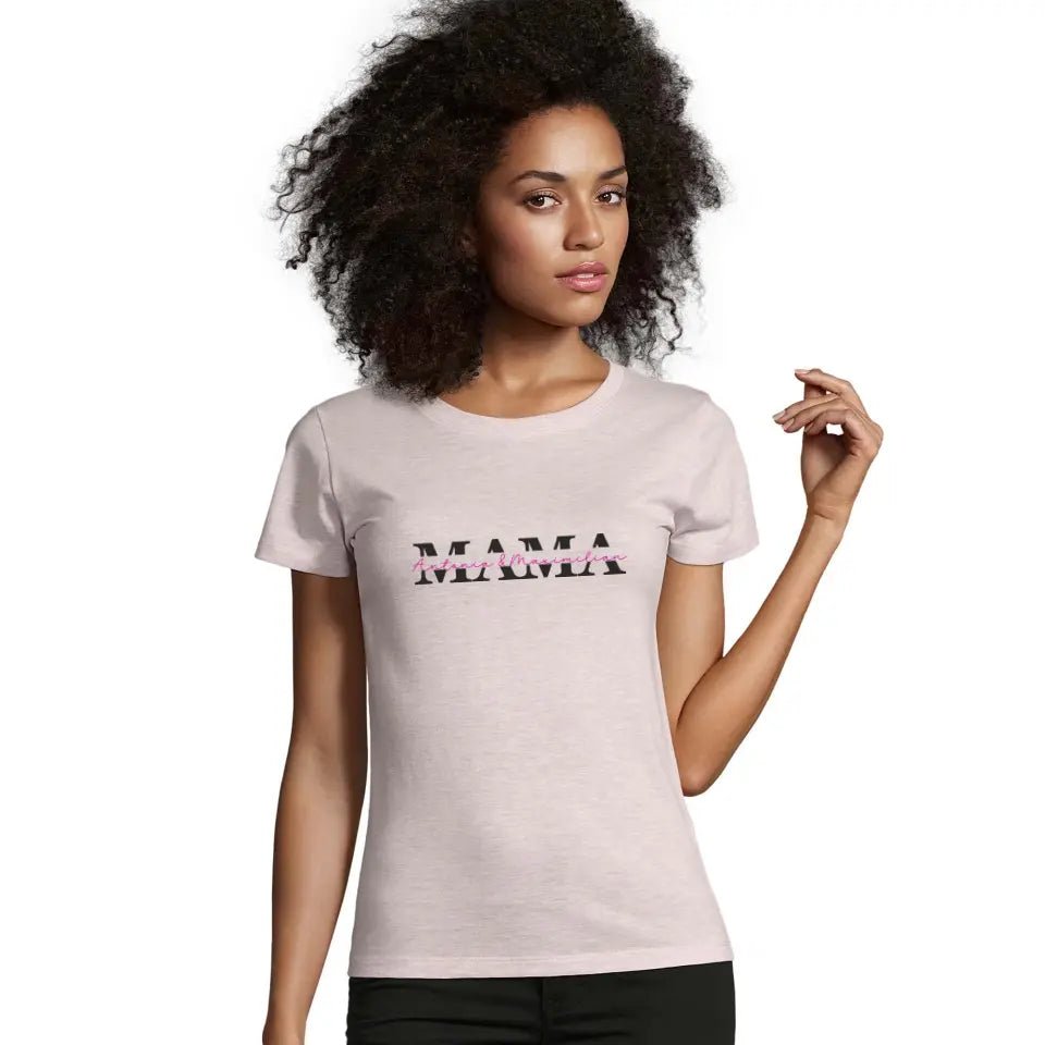 Damenshirt-Mama Split Monogram - Feewittchen