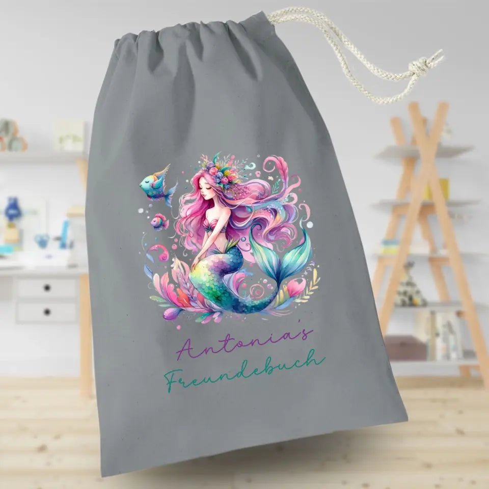 Freundebuchbeutel - Mermaid - Feewittchen