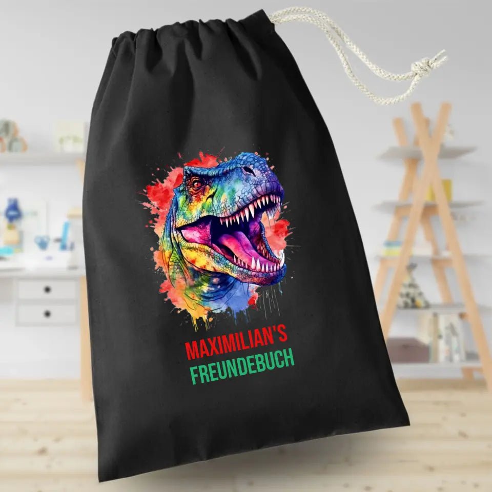 Freundebuchbeutel - T Rex - Feewittchen