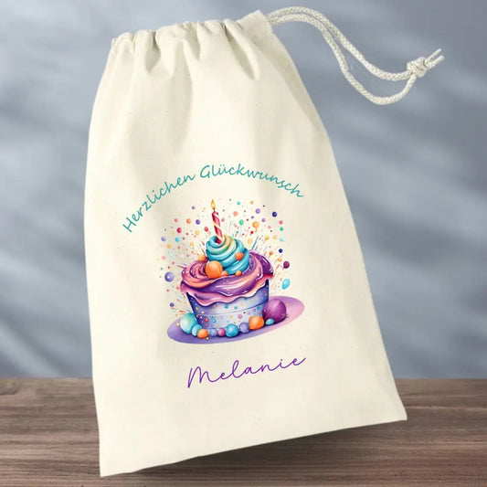 Geschenkbeutel Geburtstag Muffin - Feewittchen