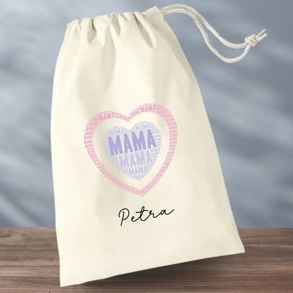 Geschenkbeutel - Mama Herz - Feewittchen