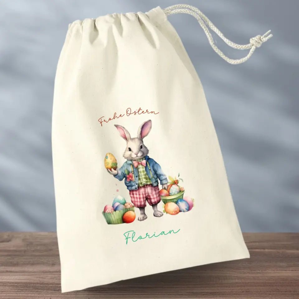 Geschenkbeutel - Osterhase mit Eiern - Feewittchen