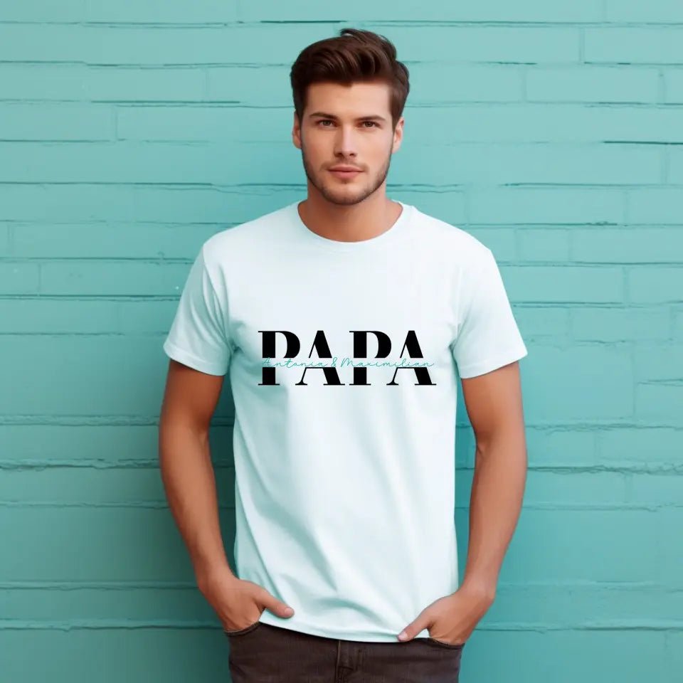 Herrenshirt- Papa Split Monogram - Feewittchen