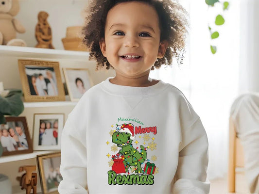 Jungen Pullover Weihnachten Rexmas - Feewittchen