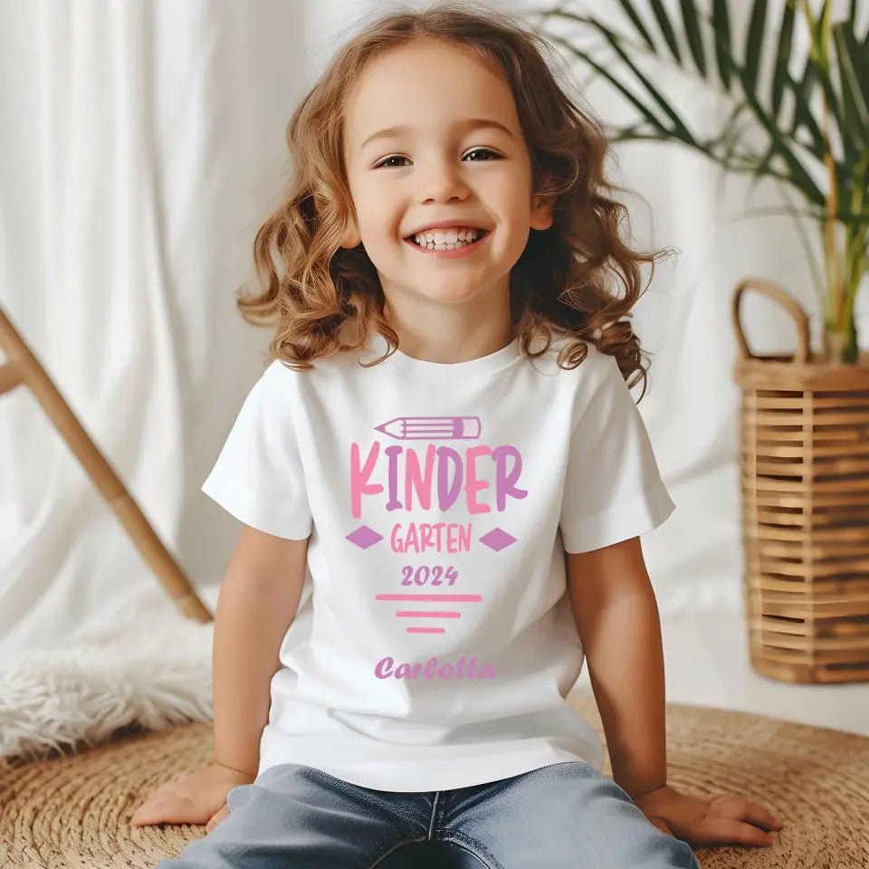 Kindershirt - Kindergarten farbig - Mädchen - Feewittchen