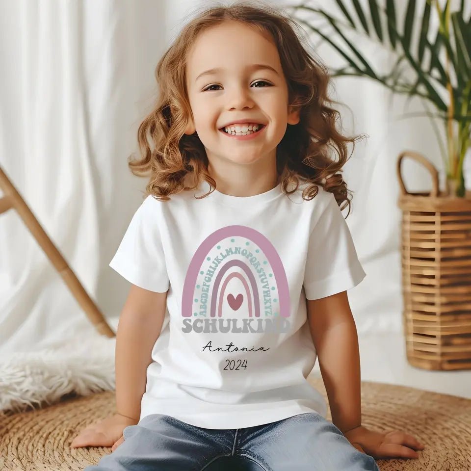 Kindershirt - Schulkind Regenbogen - Feewittchen