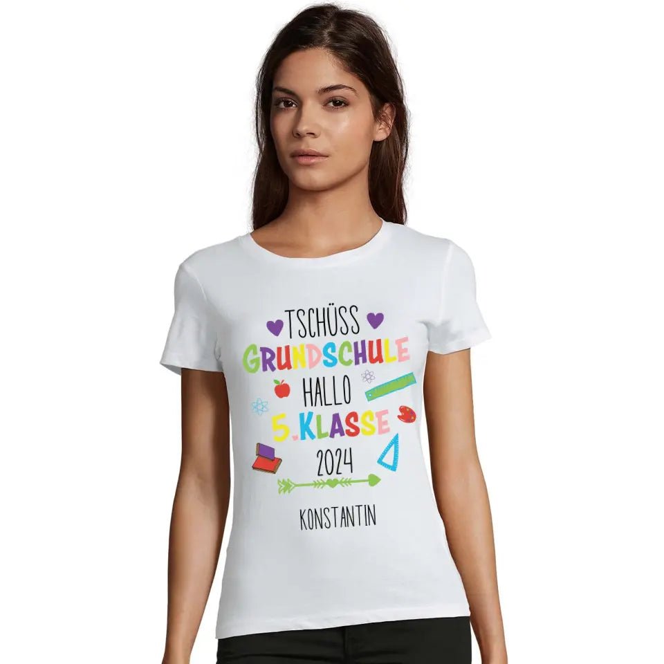 Kindershirt - Tschuess Grundschule - Feewittchen