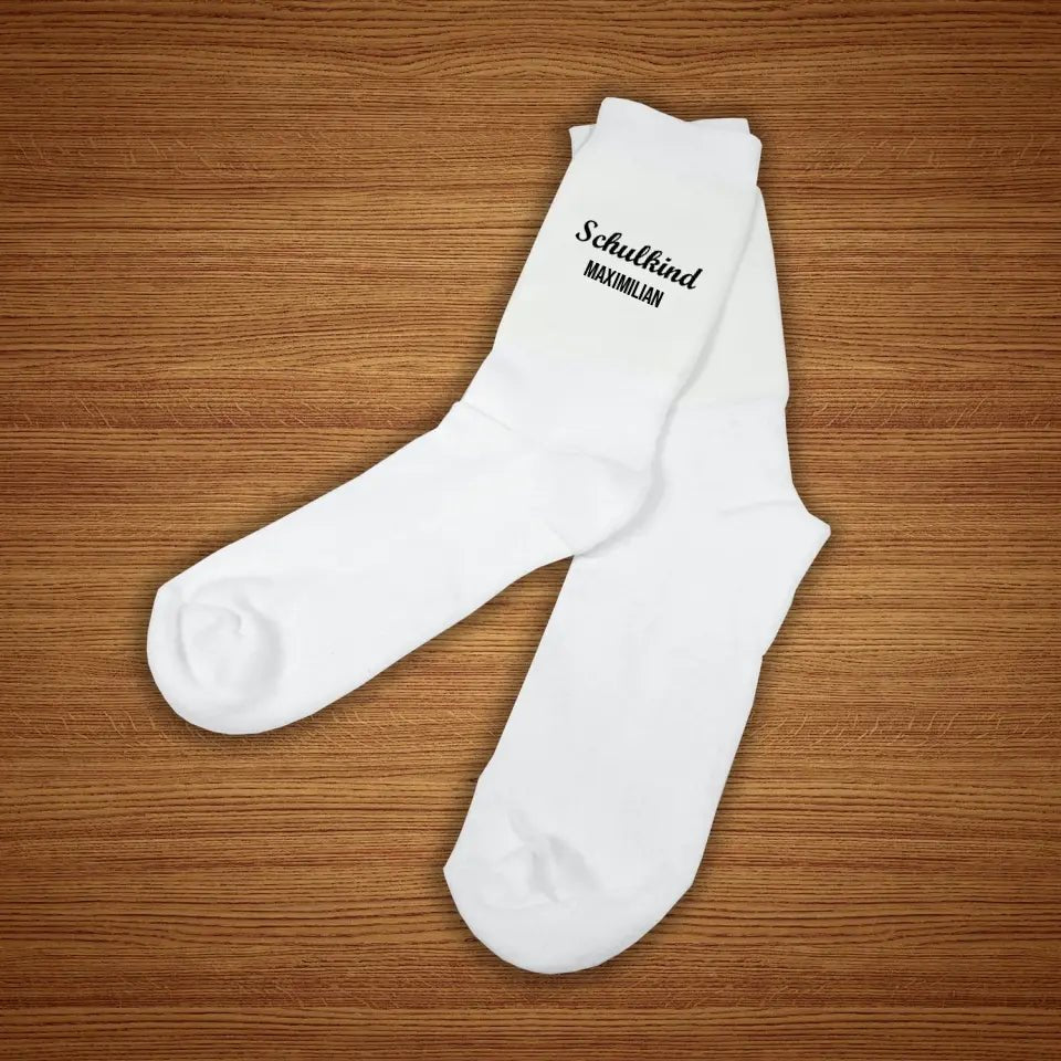 Socken-Kinder | Schulkind sw - Feewittchen